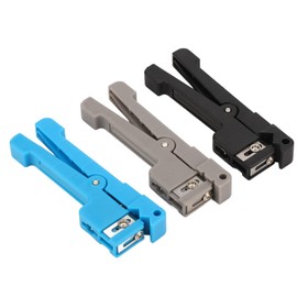 3Pcs Wire Stripping and Cutting Tool, Stripping Tool kit for Flat or Round UTP Cat5 Cat6 Wire Coax Coaxial