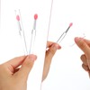 16pcs Nail Powder Applicator Brushes,Silicone Lip Brushes with Cap,Reusable Nail