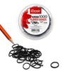 ANNIE 1000 Black Mini Rubber Bands – 1/2″ Durable Elastic