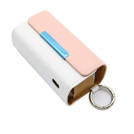 ZUYOOK Case Cover for IQS 3.0 Duo Pouch Bag Compatible for Carry Case Cover Protective Case Cover Cigar Storage Wallet Holder with Lanyard for IQS 3.0/IQS 3 Duo (1PACK/white + pink)