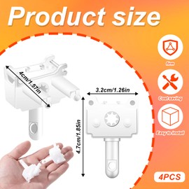 4 PCS Vertical Blinds Repair Kit, Vertical Blind Repair Carrier, Vertical Blinds Replacement Parts Used for White Vertical Blinds Curtain Accessories