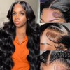 LAPONDAI 13x4 Body Wave Lace Front Wigs Human Hair 18