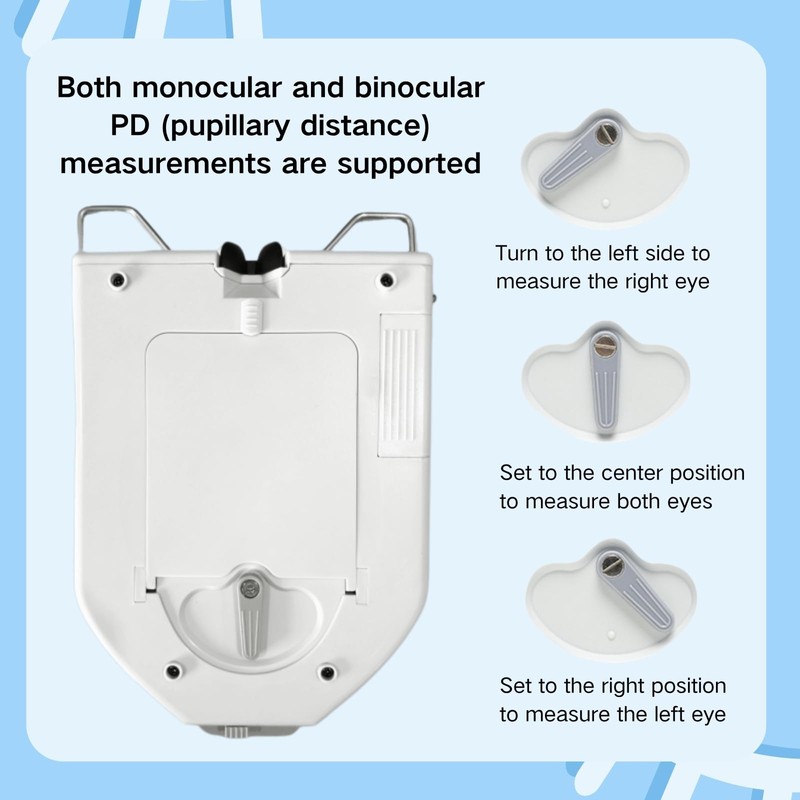 Optical Digital Pupilometer with Memory Function, LCD Display Pupillary Distance