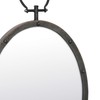 Stonebriar 24.6" x 14" Oval Bronze Metal Wall Mirror with