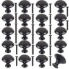 20Pcs 30mm Black Cupboard Knobs Door Knobs Kitchen Cupboard Handles