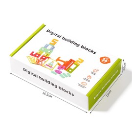 Mount Kumgang Wooden Number Blocks Inspired Wooden Number Blocks Set, Wooden Number Building Blocks, 3D Digital Puzzle Blocks For Children Boys And Girls