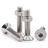 Glvaner M6-1.0 x 16mm Flat Socket Head Cap Screws and