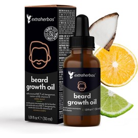 Extraherbos Aceite Capilar Orgánico 30ml - Con Romero, Coco MCT, Bergamota, Vitamina E, Promueve Crecimiento Capilar e Hidratación