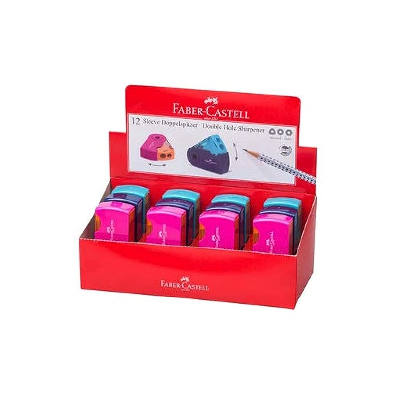 Faber Castell Pencil Sharpener Sleeve 2 Holes With Mini Tank