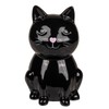 Ceramic Money Box with Lid and Key (Black)