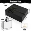Black Gift Boxes Premium Present Box with Lid 21.5x16x8cm,High Hardness,Large