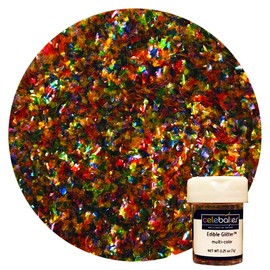 Multi-Colored Edible Glitter 1/4 Ounce