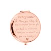 Birthday Gift for Sisters Compact Mirror from Sister Brother Friend
