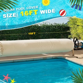 Solar Reel Protective Cover for 18ft Pools - Solar Blanket Cover for Above Ground and Inground Pools
