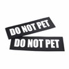2 Pack Reflective Service Dog Patches with Hook Back for