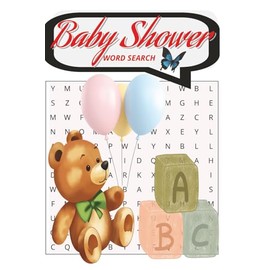 Baby Shower word search: baby shower word find puzzle