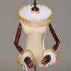 ANDHOM Renaissance Victorian Ruffle Collar and Wrist Cuffs Set Colonial
