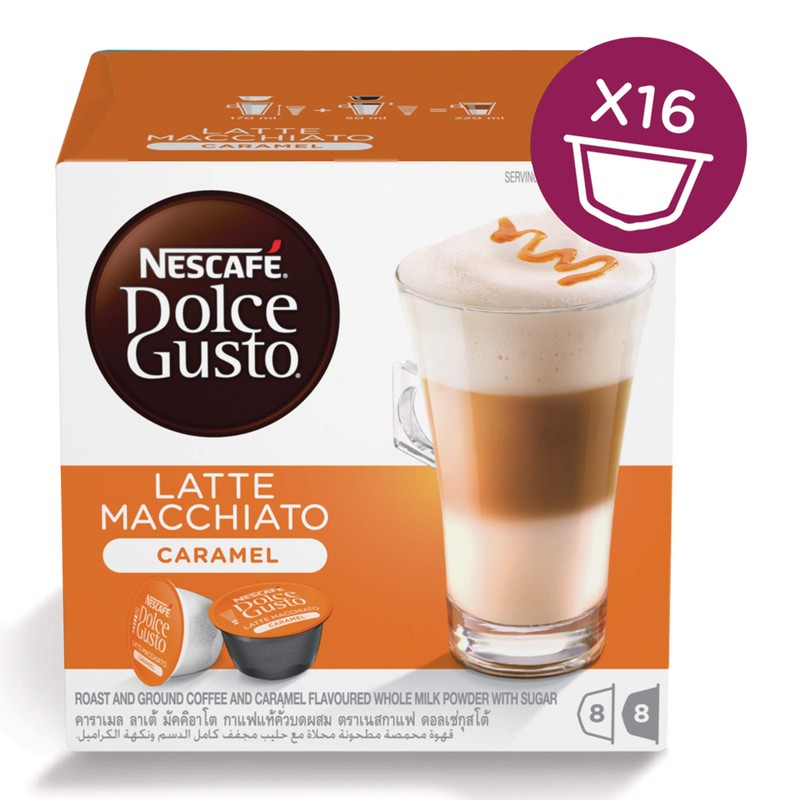 Nescafe Dolce Gusto Caramel Latte Macchiato Coffee - 48 Capsules,