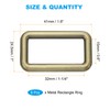 PATIKIL Flat Metal Rectangle Rings 1-1/2" / 38mm, 8 Pcs