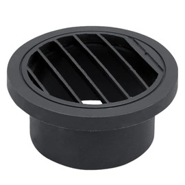 ALI2 Car Heater Air Duct Vent Outlet ABS Plastic Fan Heater Air Outlet Auxiliary Heater Exhaust Cap Vent Cap Rotatable Round Flat Head 75 mm Air Vent Outlet