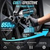 Seesii Cordless Impact Wrench 1/2 inch, High Torque 479 Ft-lbs(650Nm)