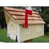 Amish Homemade Handmade Handcrafted Rural Mailbox Cream/White Trim