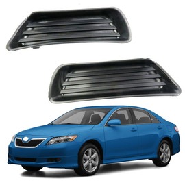 BestParts New Pair of Fog Light Lamp Bumper Covers RH LH Compatible with Toyota Camry CE LE SE XLE 2007-2009 Replaces 5212806050 5212706050 TO2598103 TO2599103