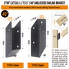 WOCEPU 40° Stair Angle Stainless Steel Deck Railing Brackets Connectors