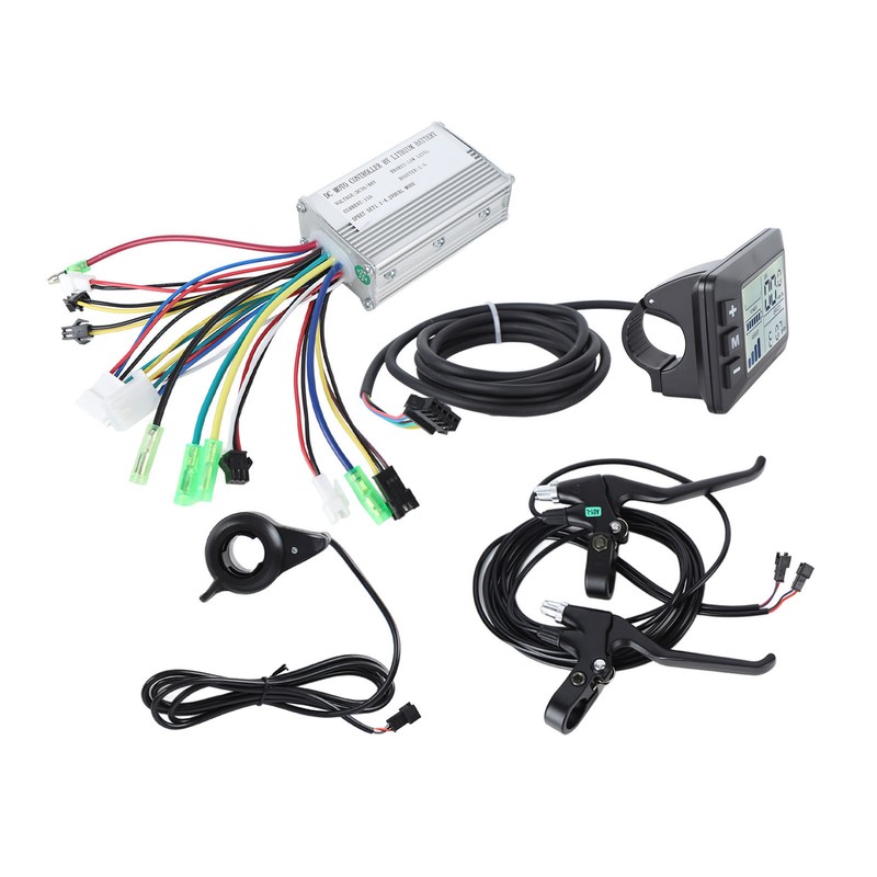 Electric Bike Conversion Kit DC 36V 48V Controller Display Brake