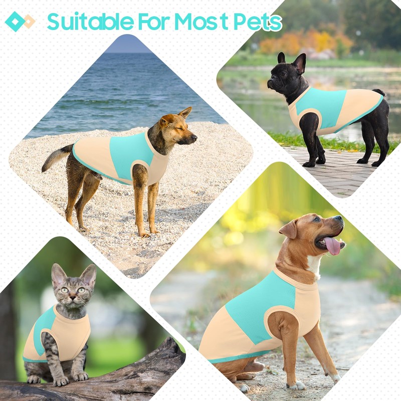 BRKURLEG Summer Dog Cooling Vest Quick Dry Breathable Dogs Cooling