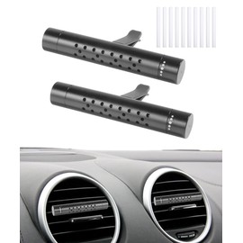 SCUARI 2PCS Car Diffuser,Car Diffusers for Essential Oils,Automotive Air Freshener Diffuser Vent Clips with 12 Refill Sticks,Automotive Fragrance Decoration,Suitable for Various Types of Air Vents