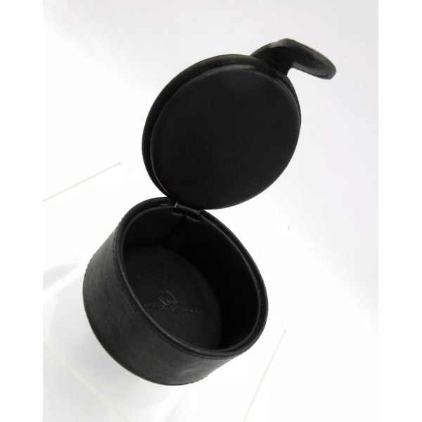 Graphic Image Jewelry Trinket Case Leather 3" Round Magnetic Tab