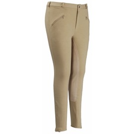 TuffRider Men's Regular Cotton Full Seat Breech, Light Tan, 36