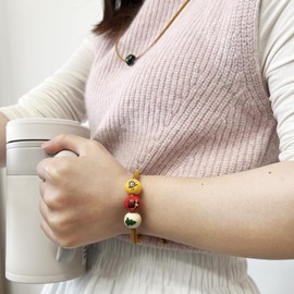 Camp H. Blood Wooden Bead Bracelet for fans Cosplay CHB Costume Jewellery Accessory Anas Chase Diary Notebook 2 Pcs, 1, Wood, No Gemstone