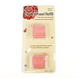 Le SUMMIT Chalk Wheel Refill, Pink, Package of Two, Made in Taiwan