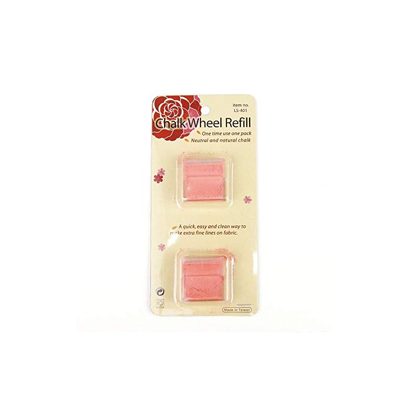 Le SUMMIT Chalk Wheel Refill, Pink, Package of Two, Made
