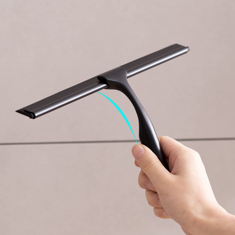 Ettori Shower Squeegee for Glass Doors, Squeegee for Shower Glass