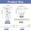 Vurixfo 50 Pcs Epoxy Resin Mixing Cups, 8oz Resin Measuring