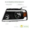 Switchback Sequential LED Strip Tube Bar Black Housing Crystal Headlights
