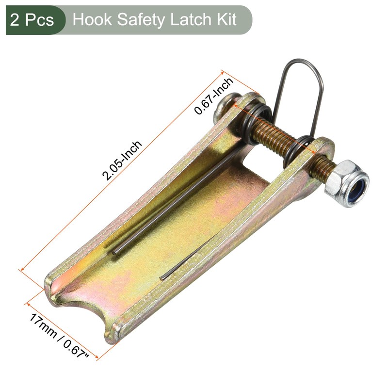 YOKIVE 2 Pcs Hook Safety Latch Kit, Metal Towing Receiver