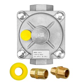 1/2" Natural Gas Pressure Regulator 1/2" FPT Thread Fit for Natural Gas and Liquefied Gas Interchange Pressure Regulators NG 4" WC Out/LPG 10" WC Out