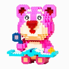 BDYDT Animal Learning Cherry Bear Micro Building Blocks Set（1966PCS） Gift for Adults and Kids