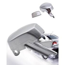 YOKOOHITECH 2pcs Gear Shift Button Cover and Gear Shift Knob Release P Button Compatible with Land Rover Range Rover Sport 2014-2019 Replace# LR117072 LR086213 LR108936 LR099206