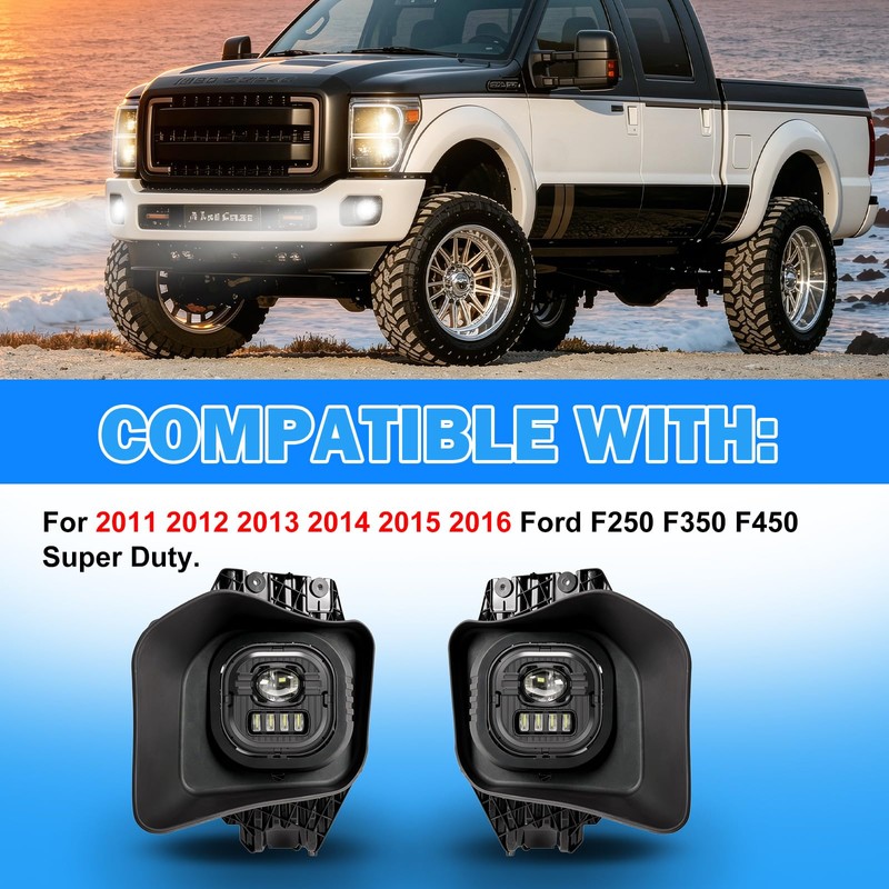 LED Fog Lights Assembly Fit For 2011 2012 2013 2014