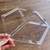 Hexagon 3 Pocket Valet Tray Router Templates, Clear Acrylic Template,