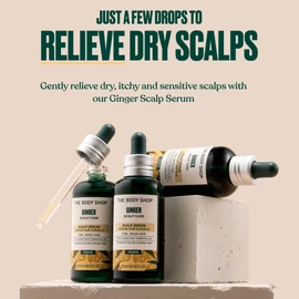 The Body Shop Ginger Scalp Serum (1x 50ml), Hair Serum for Fine Weak Hair and Dry Flaky Scalp, Fast-Absorbing, Non-Oily Vegan Haircare, Reduces the Appearance of Flakes and Soothes Dryness