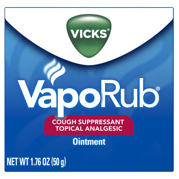 VapoRub Cough Suppressant Topical Analgesic Ointment 1.76 Oz