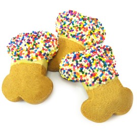 Claudia'S Canine Cuisine 24-Piece Boutique Bakery Canine Party Bones Dog Cookies With Sprinkles