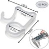 AccEncyc 100 Pcs Outdoor Light Clips Hooks for Outdoor String