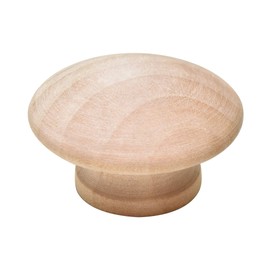 Silverline 6 Pack Round Wood Drawer Knob 1-1/2", Unfinished Cabinet Pulls Handles Hardware for Drawer Wardrobe Dresser